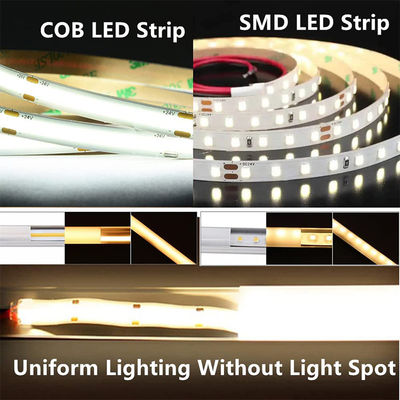 480Leds 6500K Λευκό ευέλικτο COB Led Strip Light για εσωτερική διακόσμηση σε τάση 12V/24V