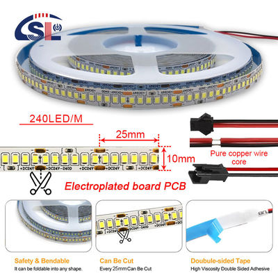 12v24v 240leds 10mm 3000K 4000K 6500K Πίνακα κοπής με πετάγμα διχρωματικό SMD2835 Led Strip Light