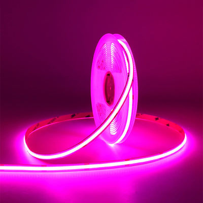 Προσαρμογή COB Led Strip Light IP20 8mm 12V24V 320leds Ροζ για εσωτερικά και εξωτερικά