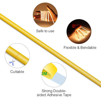 Προσαρμογή COB Led Strip Light IP20 8mm 12V24V 320leds Ροζ για εσωτερικά και εξωτερικά