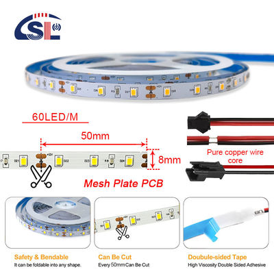SMD 2835 LED Light Strip12V Ευφυές φωτισμό Ένα/τρία χρώματα CCT Ευέλικτη ατελείωτη εξασθένιση