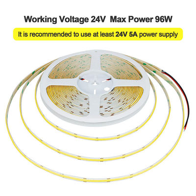 ΑΠΟΥΡΟΣ 12V24V 8mm10mm 480Leds 6500K Λευκό CE RoHs Ευέλικτο COB LED Strip Light