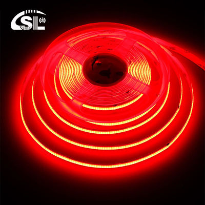 Ξενοδοχείο COB LED Strip Light 12V 24V 8mm 10mm 480 LEDs Κόκκινο για εσωτερική και εξωτερική διακόσμηση