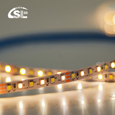 2835 CCT LED Strip 120leds Διπλή λευκή θερμοκρασία χρώματος ρυθμιζόμενη για τα προϊόντα σας