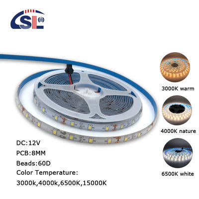 5V 8mm 320LEDs 3000K 4000K IP65 1cm Ένα κόψιμο Αδιάβροχο ηλεκτροπλακέτο Ευέλικτο COB LED Strip Light