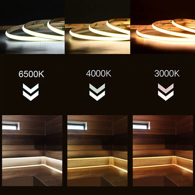 50000 ώρες ζωής COB LED Strip Light με ζεστό και φυσικό λευκό χρώμα
