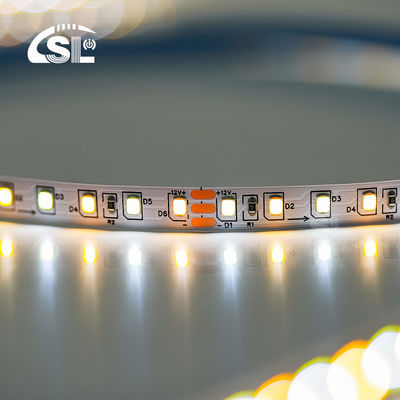 Υψηλό φως 12v24v 8mm 120leds 3000K-6500K CCT Δύο χρώματα πίνακα κοπής πετσέτας SMD2835 LED Strip Light