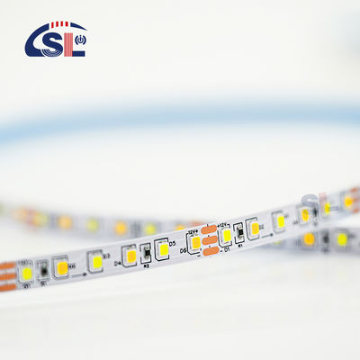 Υψηλό φως 12v24v 8mm 120leds 3000K-6500K CCT Δύο χρώματα πίνακα κοπής πετσέτας SMD2835 LED Strip Light
