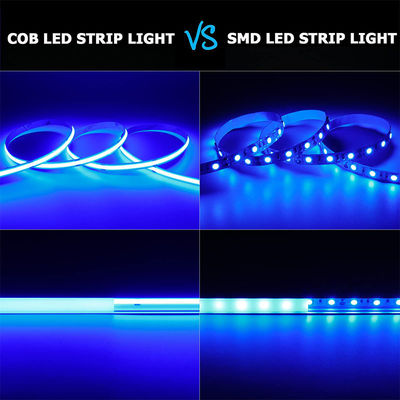 CE LVD EMC ROHS FCC REACH ERP2.0 Πιστοποιημένο Ice Blue COB Led Strip Light με πλάτος 8 mm