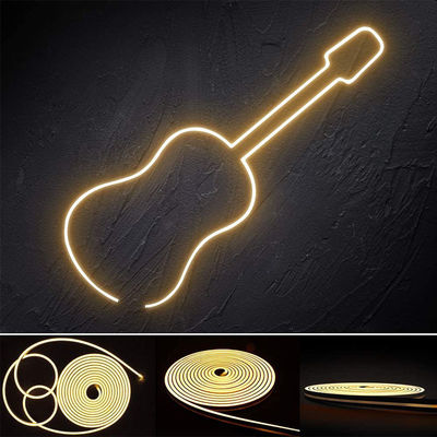 Υποστήριξη Dimmer Warm White Neon Flex 3000K Mini 24V 4x10mm IP65 Αδιάβροχο 168 LEDs / m