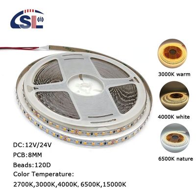 Ηλεκτροπίνακες PCB 120Ds 8mm Ra 80 3000K-6500K Λειτουργική λωρίδα φωτισμού LED για κατοικίες