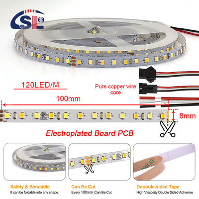 Ηλεκτροπίνακες PCB 120Ds 8mm Ra 80 3000K-6500K Λειτουργική λωρίδα φωτισμού LED για κατοικίες