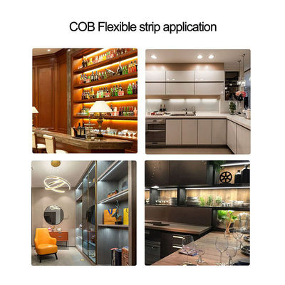 Πλαστικό υλικό COB Led Strip Light με υψηλή φωτεινότητα και θερμοκρασία λειτουργίας -20 50C
