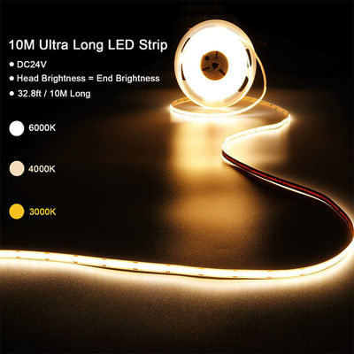 4000K COB Ευέλικτη λωρίδα LED 480Leds 8mm10mm πλάτος για το ντουλάπι φωτισμός κρεβατοκάμαρας κουζίνας