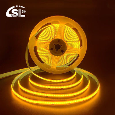Ξενοδοχείο House COB LED Strip Light CE RoHs IP20 Ra90 8mm πλάτος 12V 24V Χρυσό Κίτρινο
