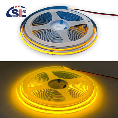 Ξενοδοχείο House COB LED Strip Light CE RoHs IP20 Ra90 8mm πλάτος 12V 24V Χρυσό Κίτρινο