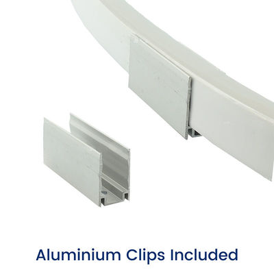Φυσικό Λευκό Νεόνιο Φλεξ 4000K DC 48V 16x16mm επίπεδο σχήμα κατακόρυφη κάμψη IP65 Αδιάβροχο LED Νεόνιο Φλεξ