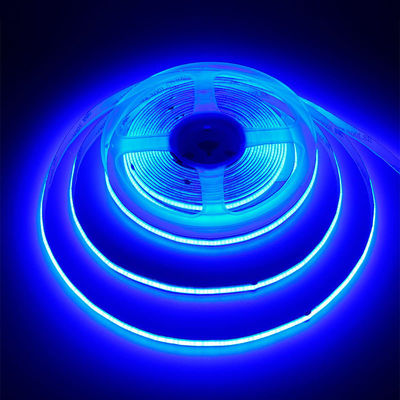 Φωτισμός Υψηλή φωτεινότητα DC12V24V 480leds 8mm Ice-Blue COB Led Strip Light με 3-