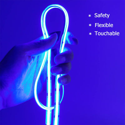Φωτισμός Υψηλή φωτεινότητα DC12V24V 480leds 8mm Ice-Blue COB Led Strip Light με 3-