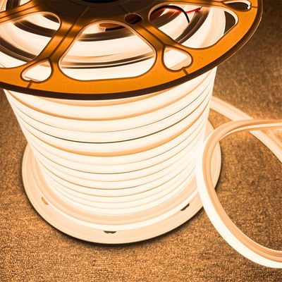 4100K 48V 16x16mm επίπεδο σχήμα κατακόρυφη κάμψη IP65 αδιάβροχο LED Neon Flex 3000K