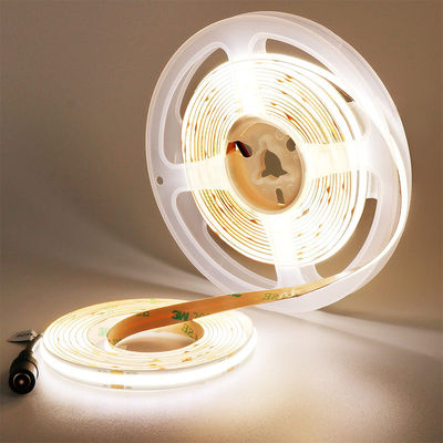 8mm10mm πλάτος DC12V24V 3000K4000K6500K ευέλικτο COB Led Strip Light με υλικό