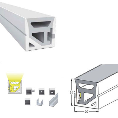 Ξενοδοχείο Σιλικόνη Νεον Φλεξ 12*12mm Square DC 24V IP67 Αδιάβροχο Εξωτερικό Φως Νεον