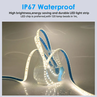 COB Φωτιστική λωρίδα 110v220v 8mm 120leds 4000K IP67 Αδιάβροχο πίνακα κοπής με πετσέτα SMD2835 Φωτιστική λωρίδα LED