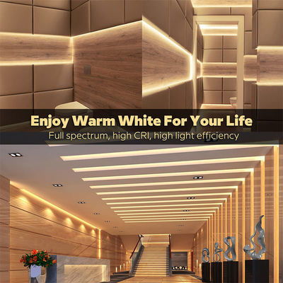 DC12V24V 8mm10mm 320leds 3000K Ζεστό ευέλικτο COB Led Strip Light για εσωτερική διακόσμηση