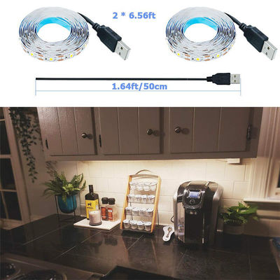3- 120° γωνία δέσμης 5v 120leds 8mm 4000K φυσικό ένα φως ένα κόψιμο SMD2835 Led Strip Light