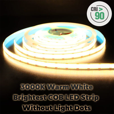 2- DC12V24V 8mm 320Leds 3000K Warm COB Led Strip Light για το ντουλάπι φωτισμός κρεβατοκάμαρας διακόσμηση κουζίνας