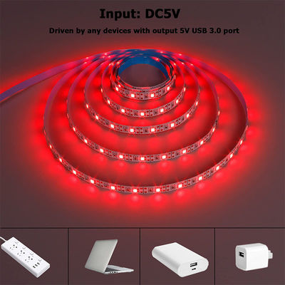 120LEDs 8mm Κόκκινο Ένα φως ένα κόψιμο Ηλεκτροπίνακα ευέλικτο SMD2835 Led Strip Φως 5v
