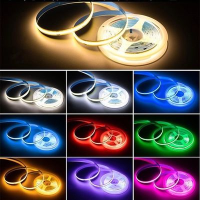 Προσαρμογή Υψηλής φωτεινότητας COB LED Strip Light με δείκτη αναπαραγωγής χρώματος Ra 90