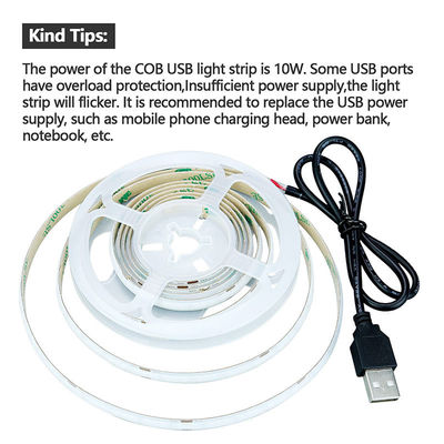320leds 8mm Μπλε ευέλικτο COB Led Strip Φως για εσωτερική και εξωτερική διακόσμηση -20 60C