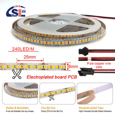 8mm 240leds 6500K Cold White SMD2835 Led Strip Light με λειτουργία διακόπτη τηλεχειρισμού