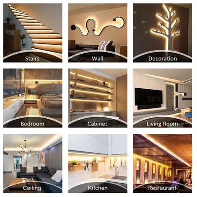 8mm 240leds 6500K Cold White SMD2835 Led Strip Light με λειτουργία διακόπτη τηλεχειρισμού