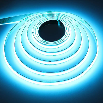 12v24v 8mm 320leds Ice-Blue ευέλικτο COB Led Strip Light για το σχεδιασμό φωτισμού και κυκλωμάτων