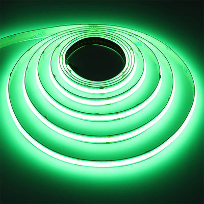 Πράσινο COB Led Strip Light 8mm 320leds 12v24v για εξωτερική και εσωτερική μακρά διάρκεια ζωής