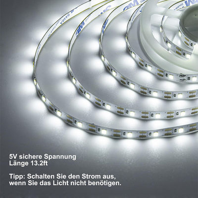 IP20 Αξιολογείται Υψηλή φωτεινότητα 5v 8mm 120leds 6500K Λευκό ευέλικτο ηλεκτροπλακέτο SMD2835 LED Strip Light