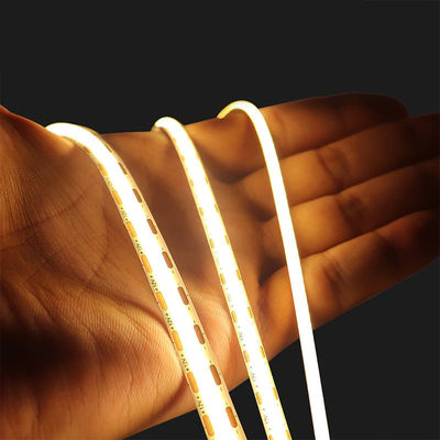 Υψηλή φωτεινότητα DC12V24V 8mm10mm 480Leds 3000K Warm COB Led Strip Light NO-Waterproof