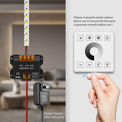 Ασύρματος ελεγκτής φωτισμού LED RF Touch Panel για μονοχρωματικά διχρωματικά και RGB φώτα