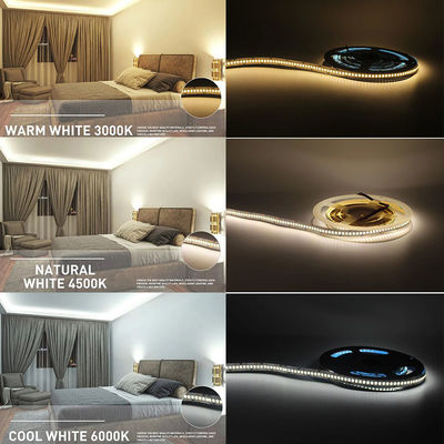 240LED 2835 LED Strip Light για δωμάτιο κουζίνα μπαρ Νευρικό λευκό / ζεστό λευκό / λευκό DC12V/24V
