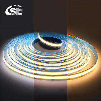 12v24v 8mm 608leds 3000K 4000K 6500K CCT Ηλεκτροπίνακα Δύο χρώματα COB Led Strip Light