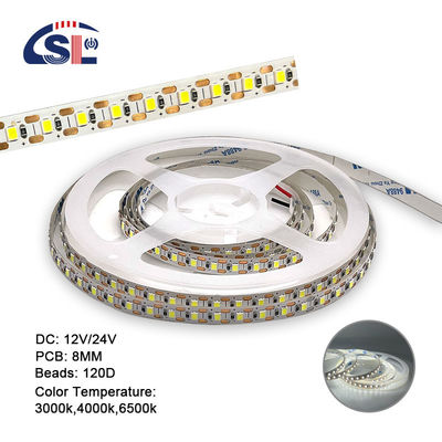3000K 8mm 120leds SMD2835 LED Light Strips για διακοσμητικό φωτισμό στο σπίτι