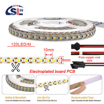 3000K 8mm 120leds SMD2835 LED Light Strips για διακοσμητικό φωτισμό στο σπίτι