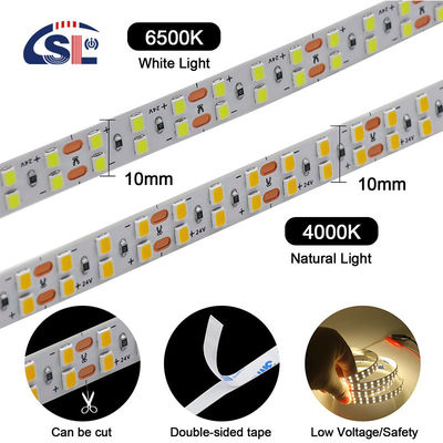 120 LED διπλής σειράς LED ταινία για ξενοδοχείο μπάνιο καθρέφτης 12V 5MM 2835 καθρέφτης ζεστό λευκό