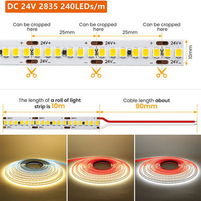 120 LED διπλής σειράς LED ταινία για ξενοδοχείο μπάνιο καθρέφτης 12V 5MM 2835 καθρέφτης ζεστό λευκό