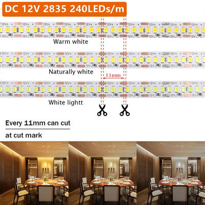 120 LED διπλής σειράς LED ταινία για ξενοδοχείο μπάνιο καθρέφτης 12V 5MM 2835 καθρέφτης ζεστό λευκό