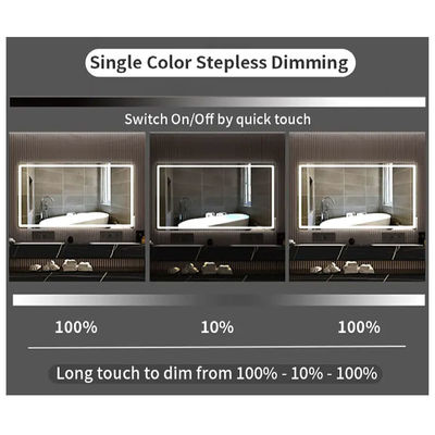 73*47*13mm Smart Bathroom Mirror Touch Switch με τάση εξόδου DC12V και φως LED