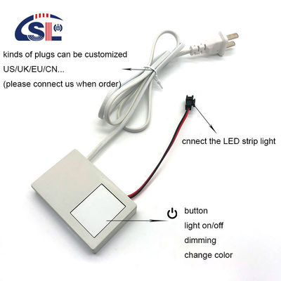 60W 12V αποσβέστης με ένα κλειδί ένα χρώμα επιλεγμένο LED dimmer mirror touch sensor switch