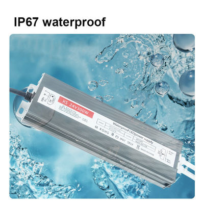 Ενιαία έξοδος Αδιάβροχος οδηγός LED 60-400W AC180-264V DC 12V 24V Διακόπτης τροφοδοσίας